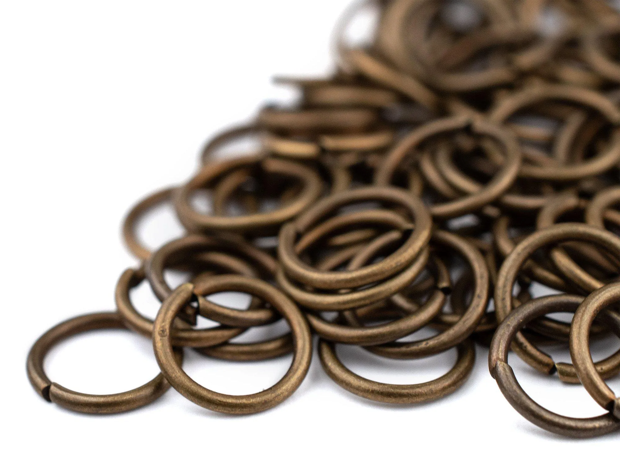 10mm Bronze Round Jump Rings (Approx 100 pieces)