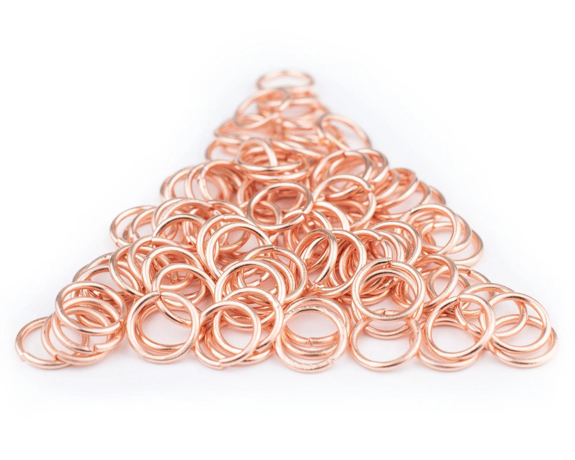 10mm Copper Round Jump Rings (Approx 100 pieces)