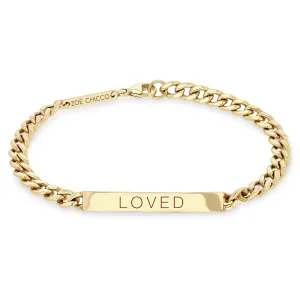 14k Gold Medium Curb Chain Personalized ID Bracelet