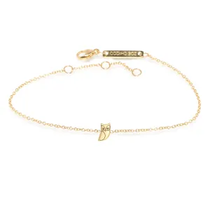 14k Itty Bitty Owl Bracelet