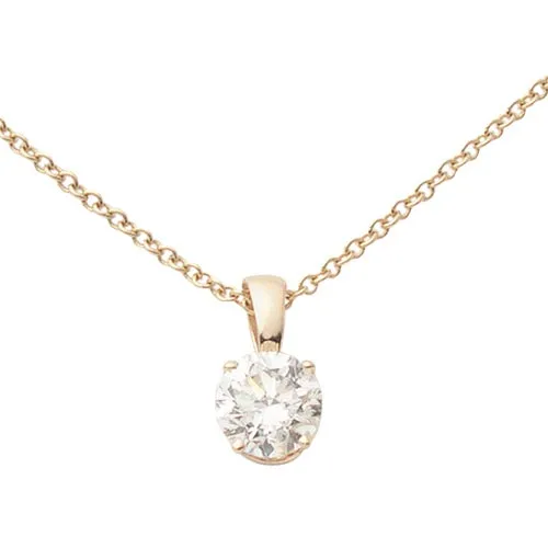 14k Yellow Gold Diamond Necklace .10ct