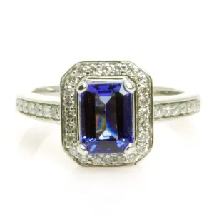 2.00ct Tanzanite & Diamond Ring