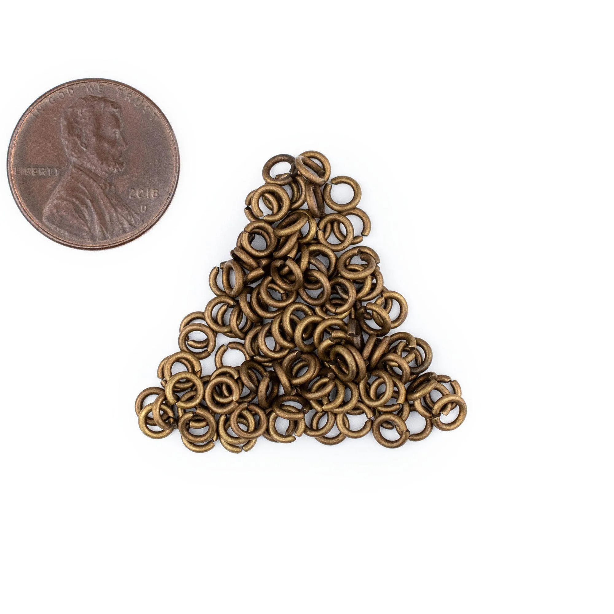 4mm Bronze Round Jump Rings (Approx 100 pieces)