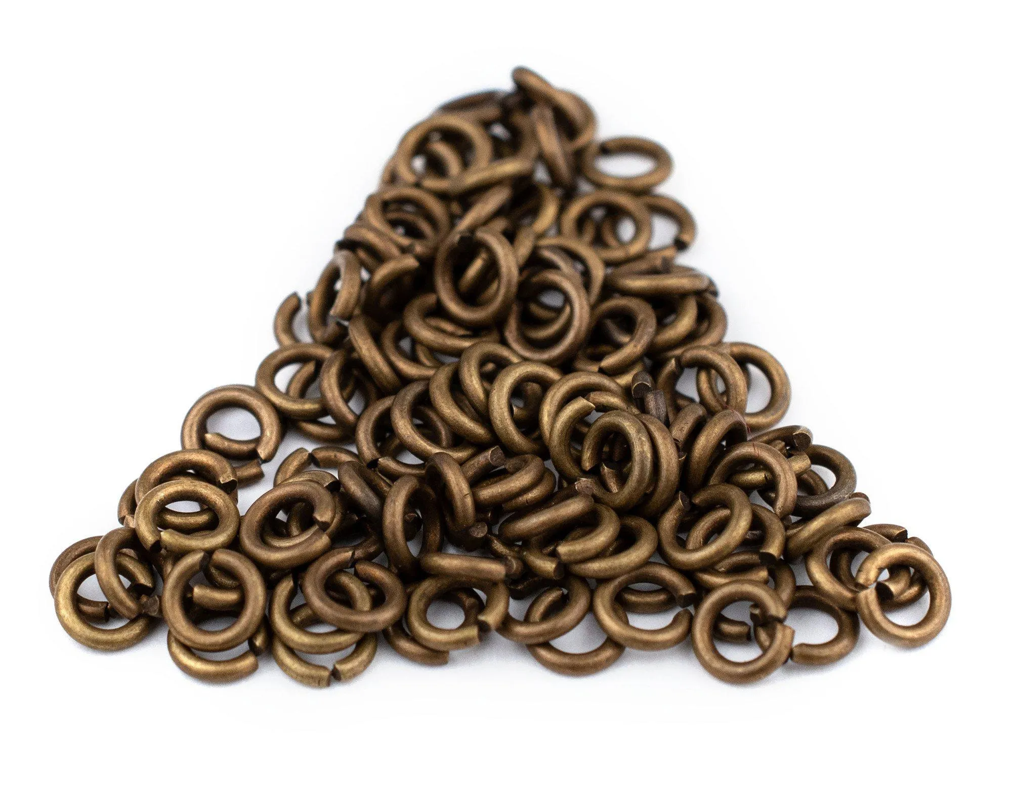 4mm Bronze Round Jump Rings (Approx 100 pieces)