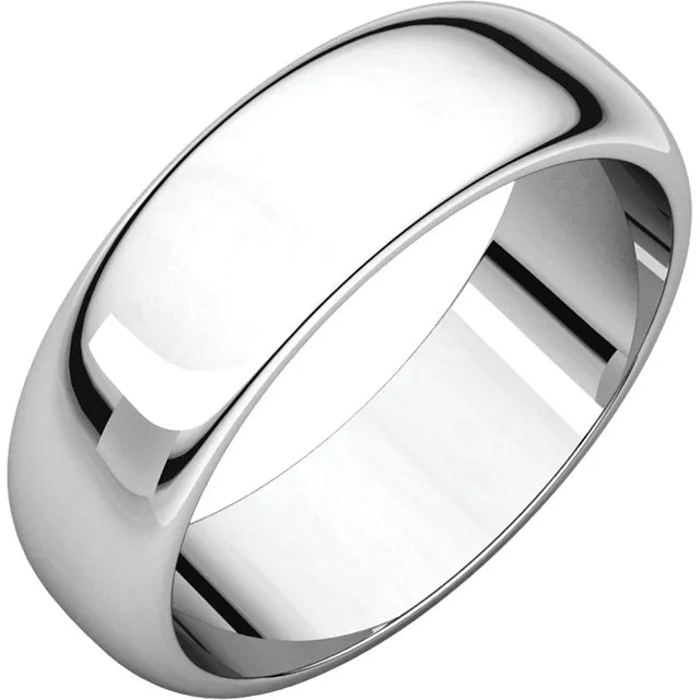 6mm Half Round Band