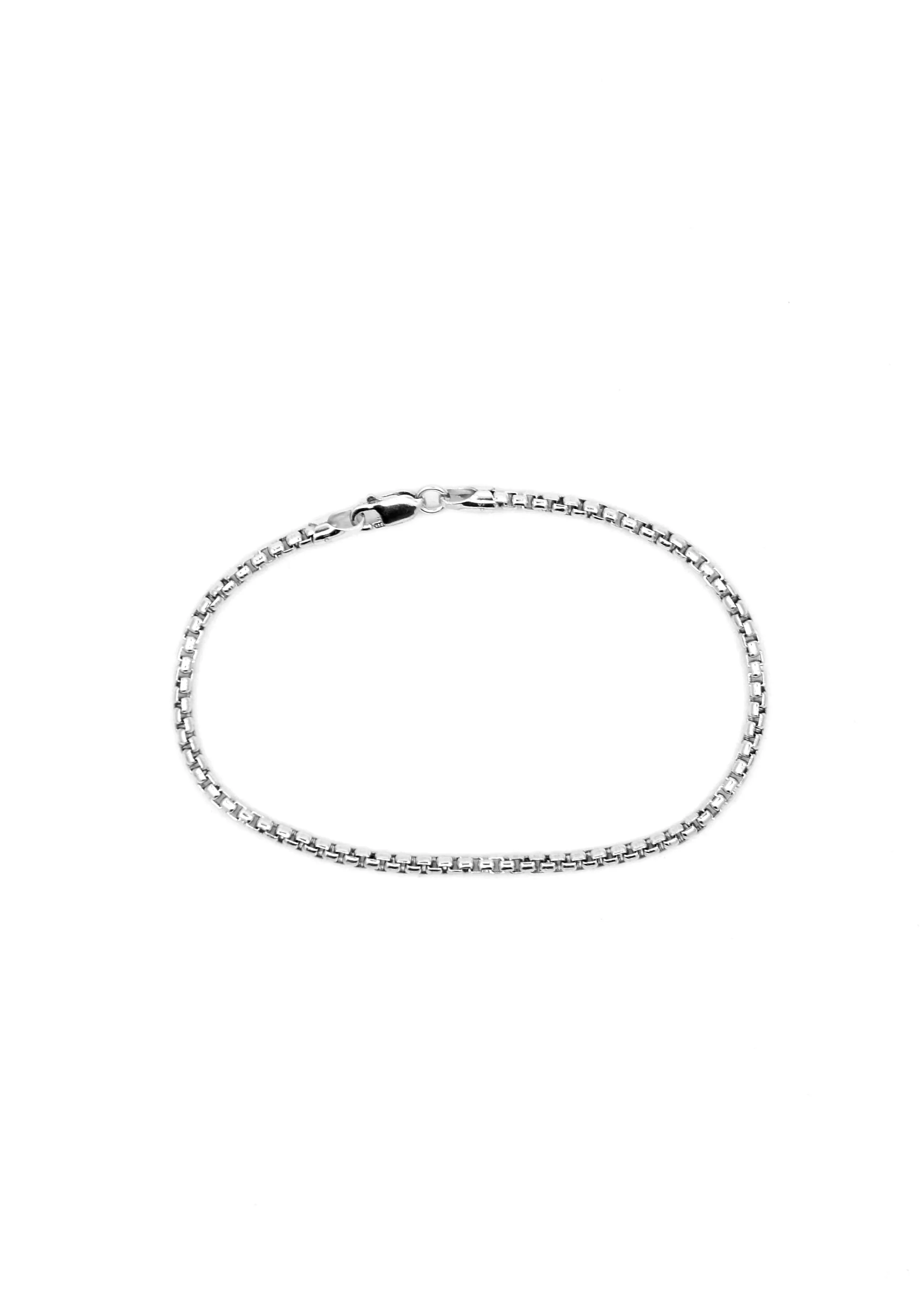 Akute 3mm Round Box Chain Bracelet - 8" [August Bracelet]