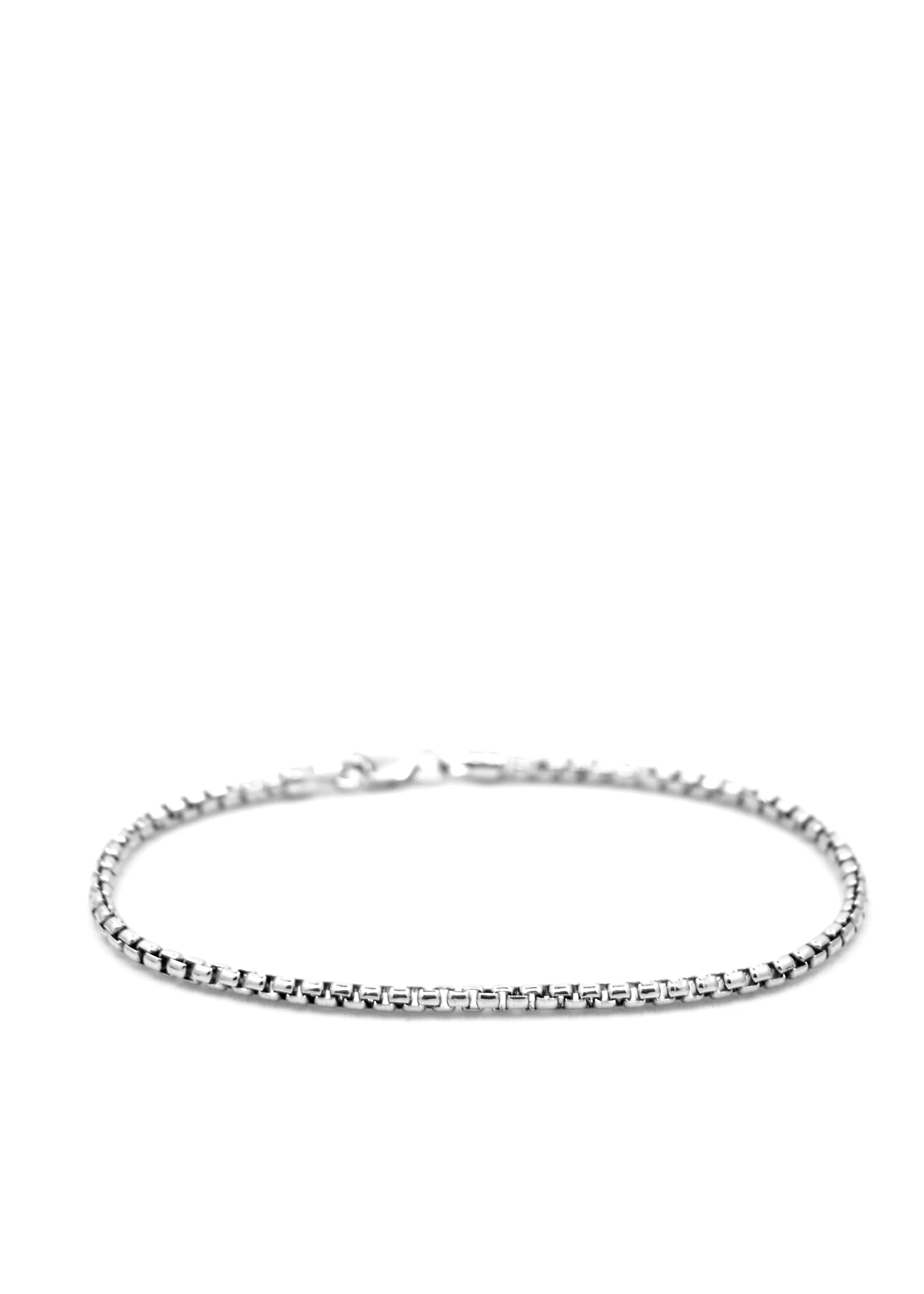 Akute 3mm Round Box Chain Bracelet - 8" [August Bracelet]