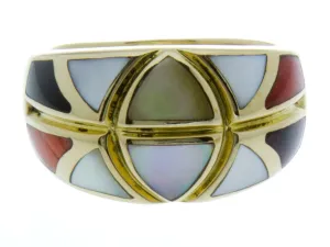 Asch Grossbardt Inlaid Gemstone Ring