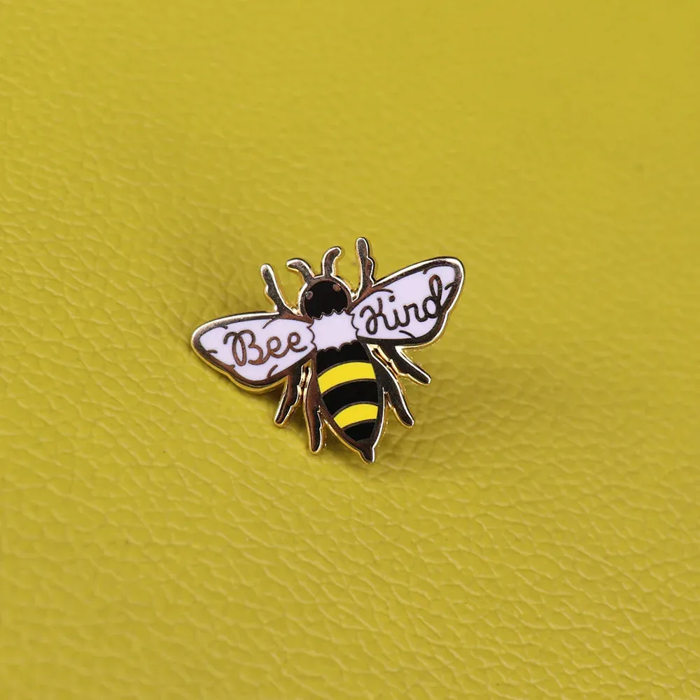 Bee Kind Badge Enamel Pin