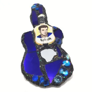 BLUE GUITAR BROOCH - MARTY'S GUITAR, 2003