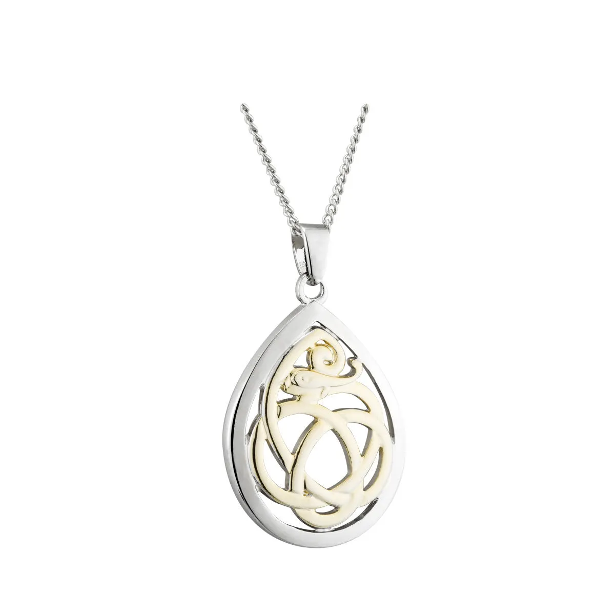 Book of Kells Sterling Silver Celtic Necklace