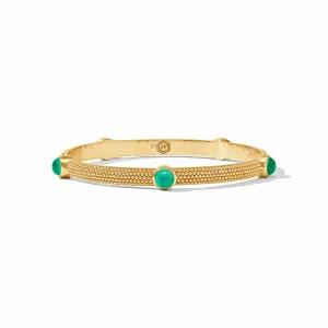 Cabochon Bangle - Emerald Green (Medium)