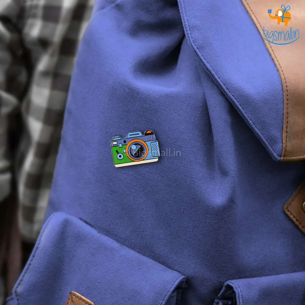 Camera Metallic Lapel Pin