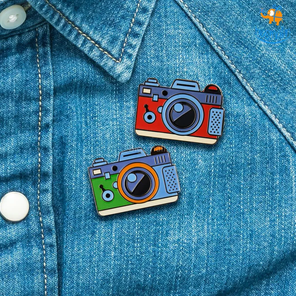 Camera Metallic Lapel Pin