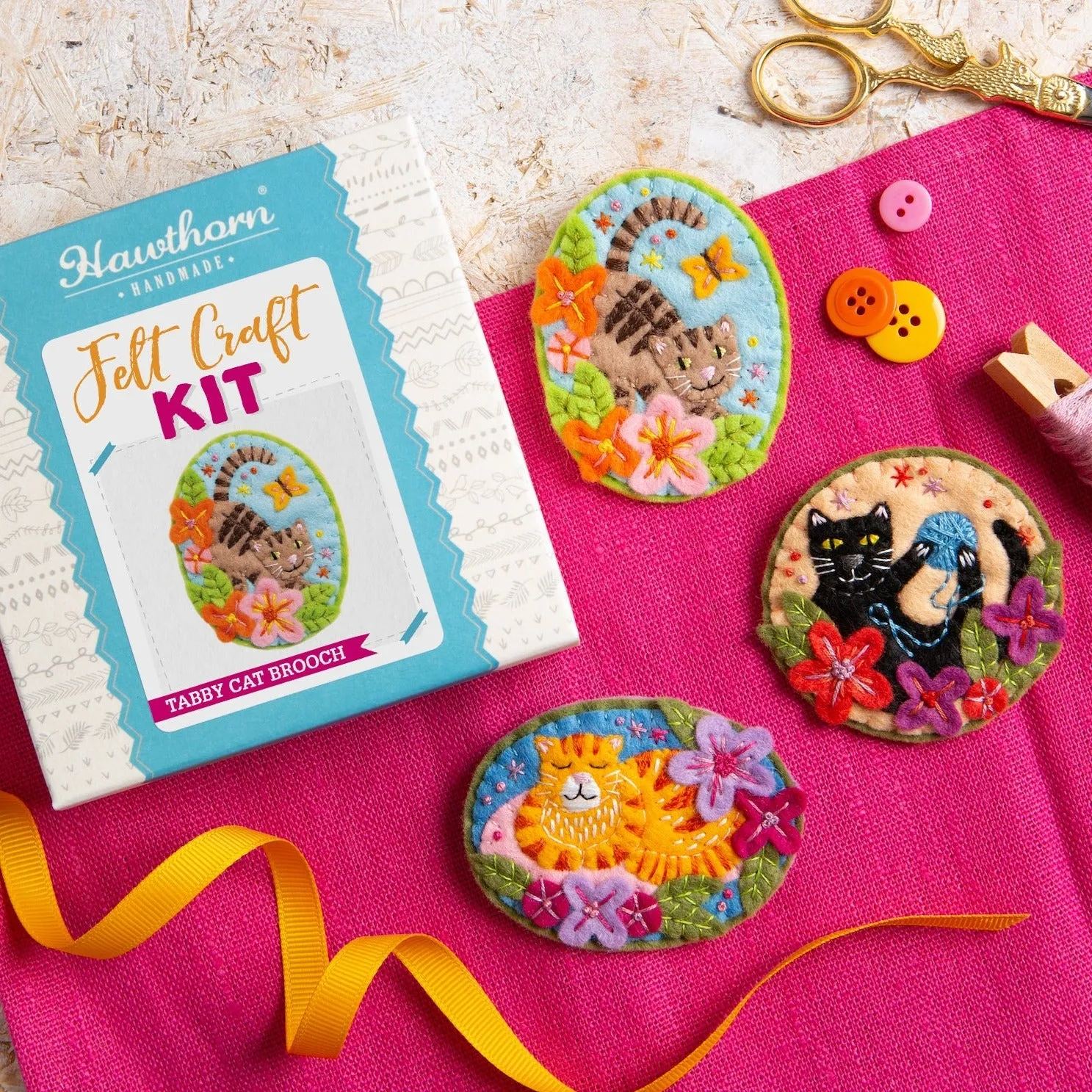 Cats Felt Craft Kit Bundle