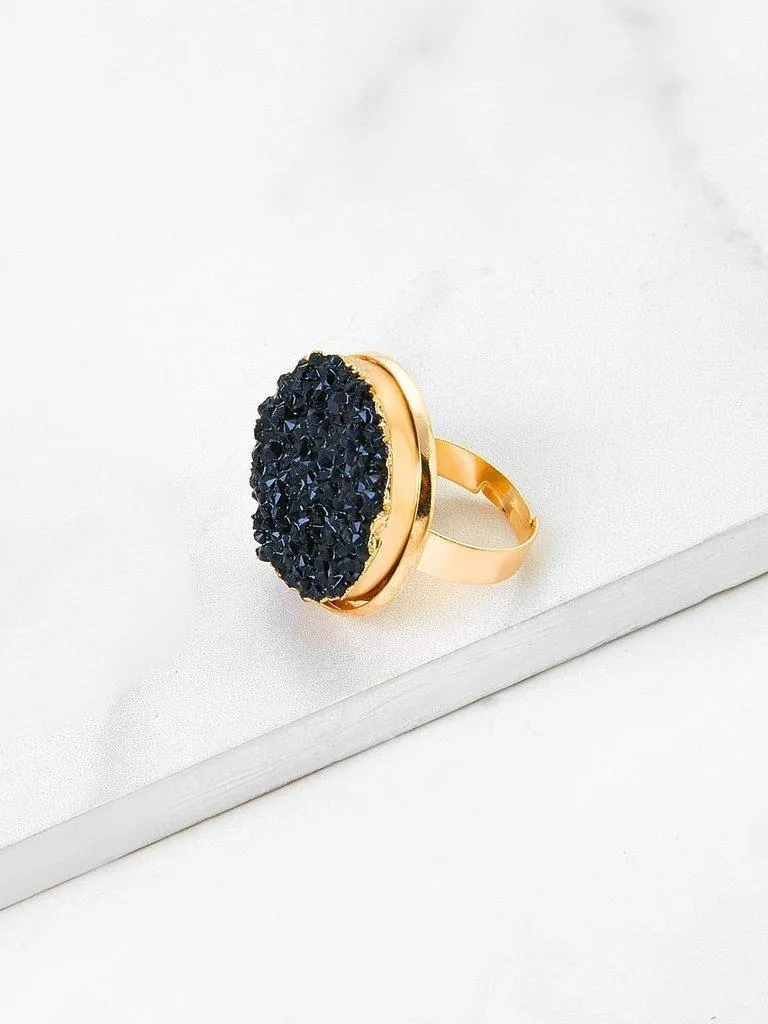 Contrast Gemstone Ring