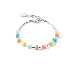 Delicate Multicolor Cube Bracelet