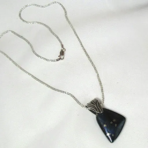 Designer Cut Covelite Pendant Necklace