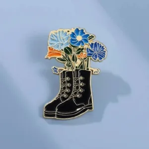 Doc Boots Flowers Pot Enamel Pin