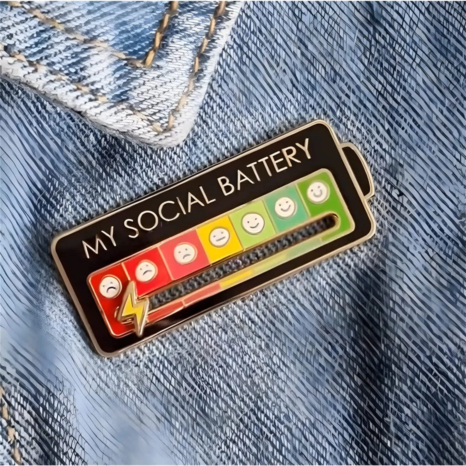 EmotionTrend Pins: Social Battery Mood Tracker