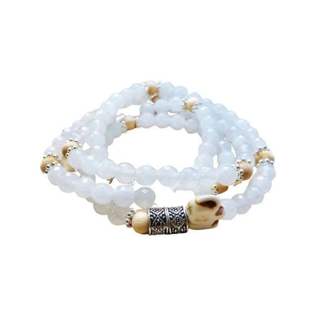 Energy Stone Wrap Bracelet/ Necklace (Moonstone)