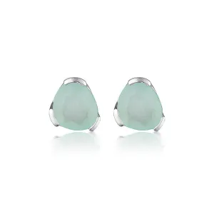 EVERYDAY GEMSTONE STUDS - AQUAMARINE