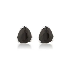 EVERYDAY GEMSTONE STUDS - BLACK AGATE