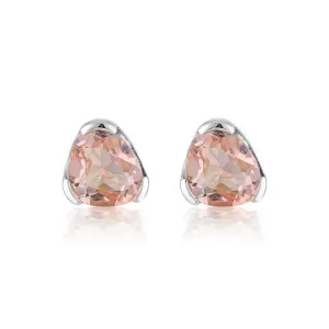 EVERYDAY GEMSTONE STUDS - BLUSH QUARTZ