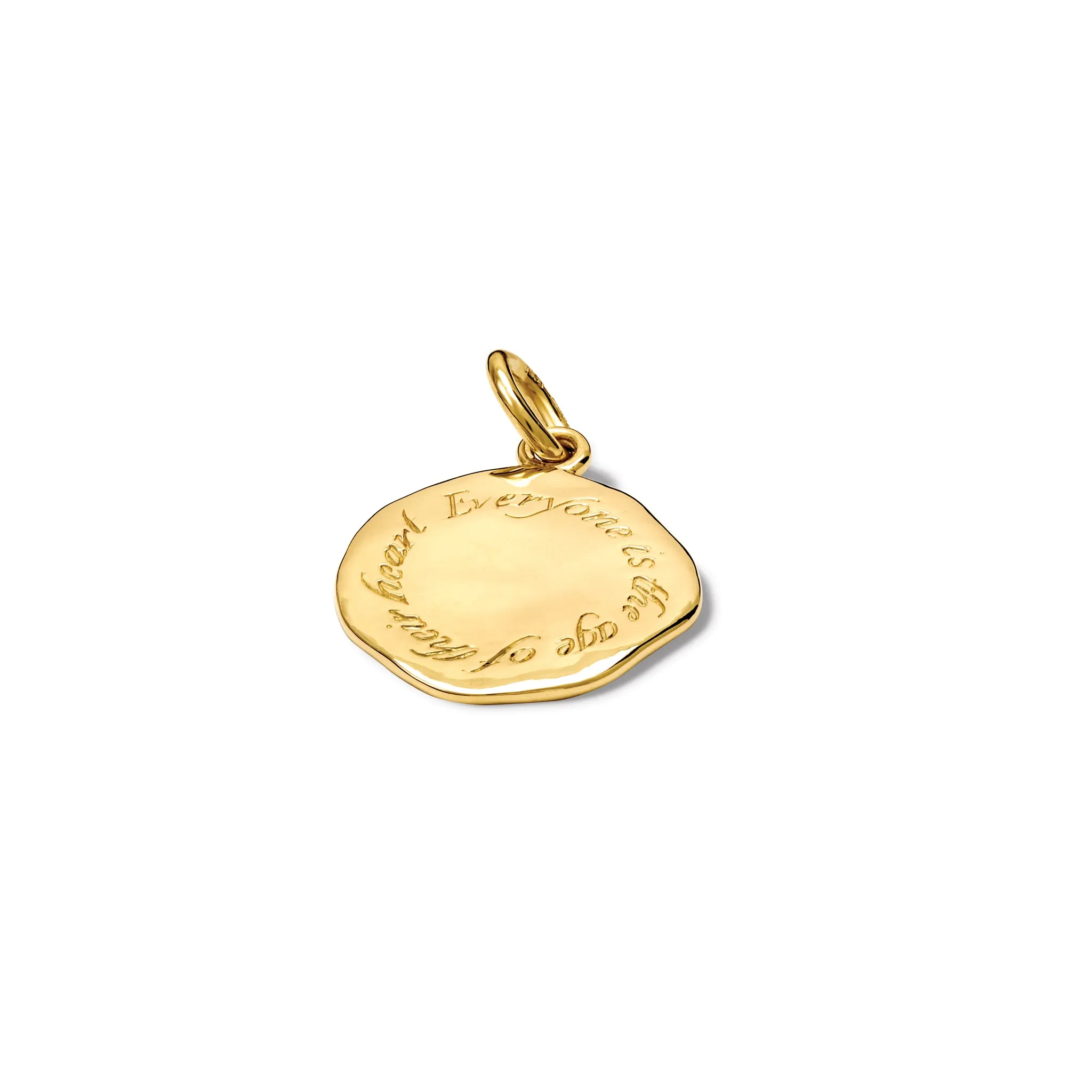 Everyone Is Quote Pendant Yellow Gold