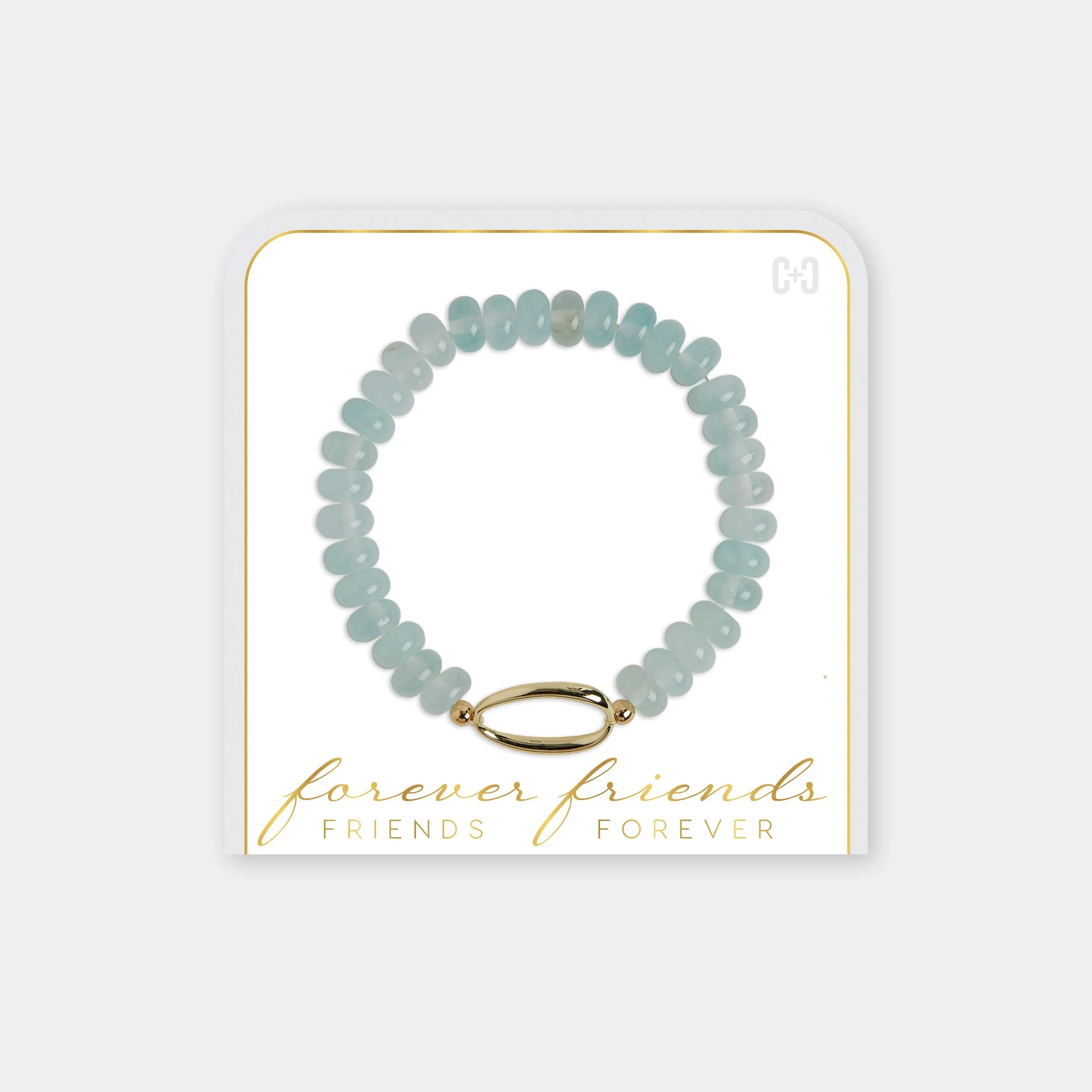 Forever Friends Stretch Bracelet - Teal