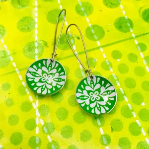 Fresh Green Starburst Medium Basin Earrings