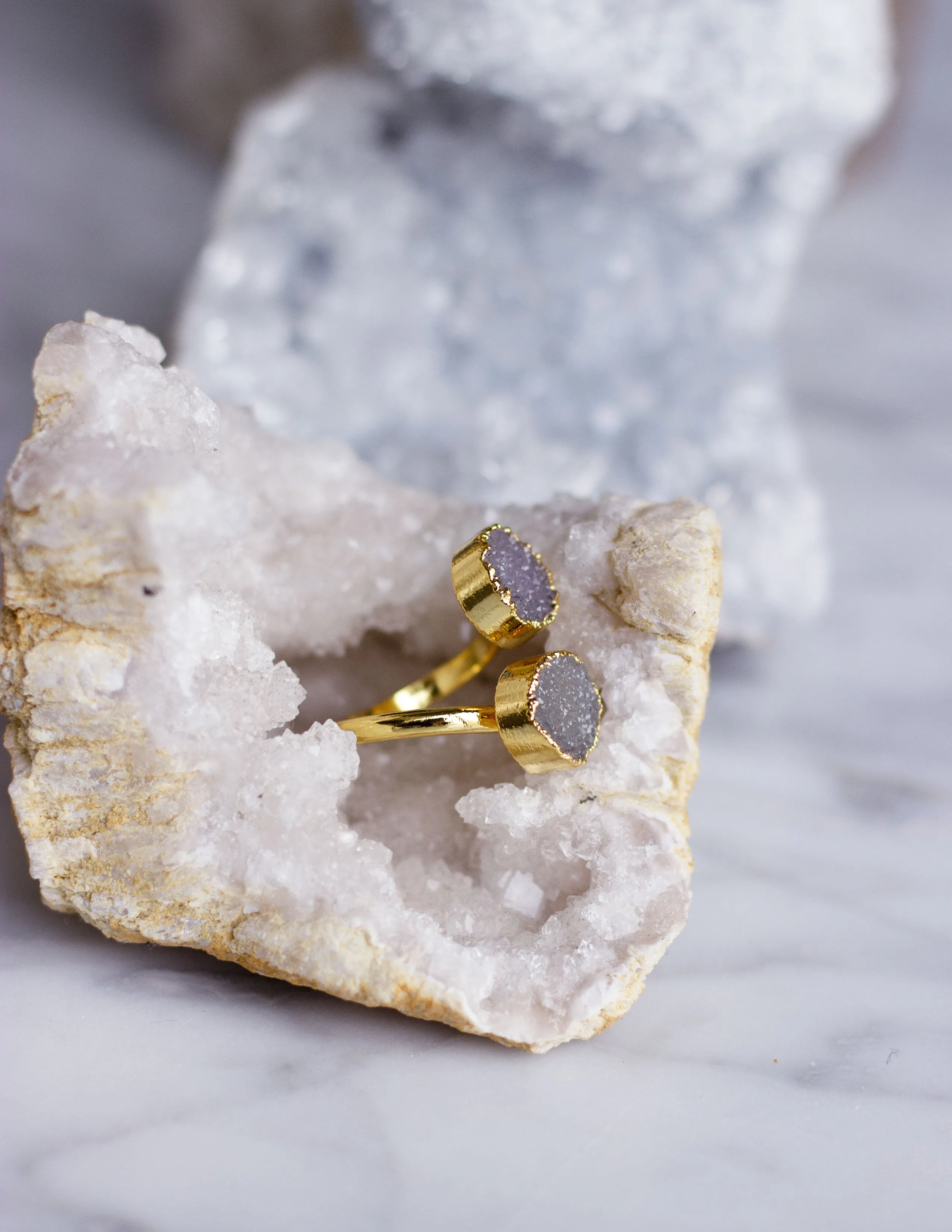 GEOMETRIC DRUZY RINGS- 0502