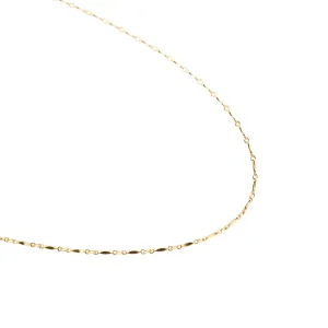 Gold Filled Dapped Bar Necklace