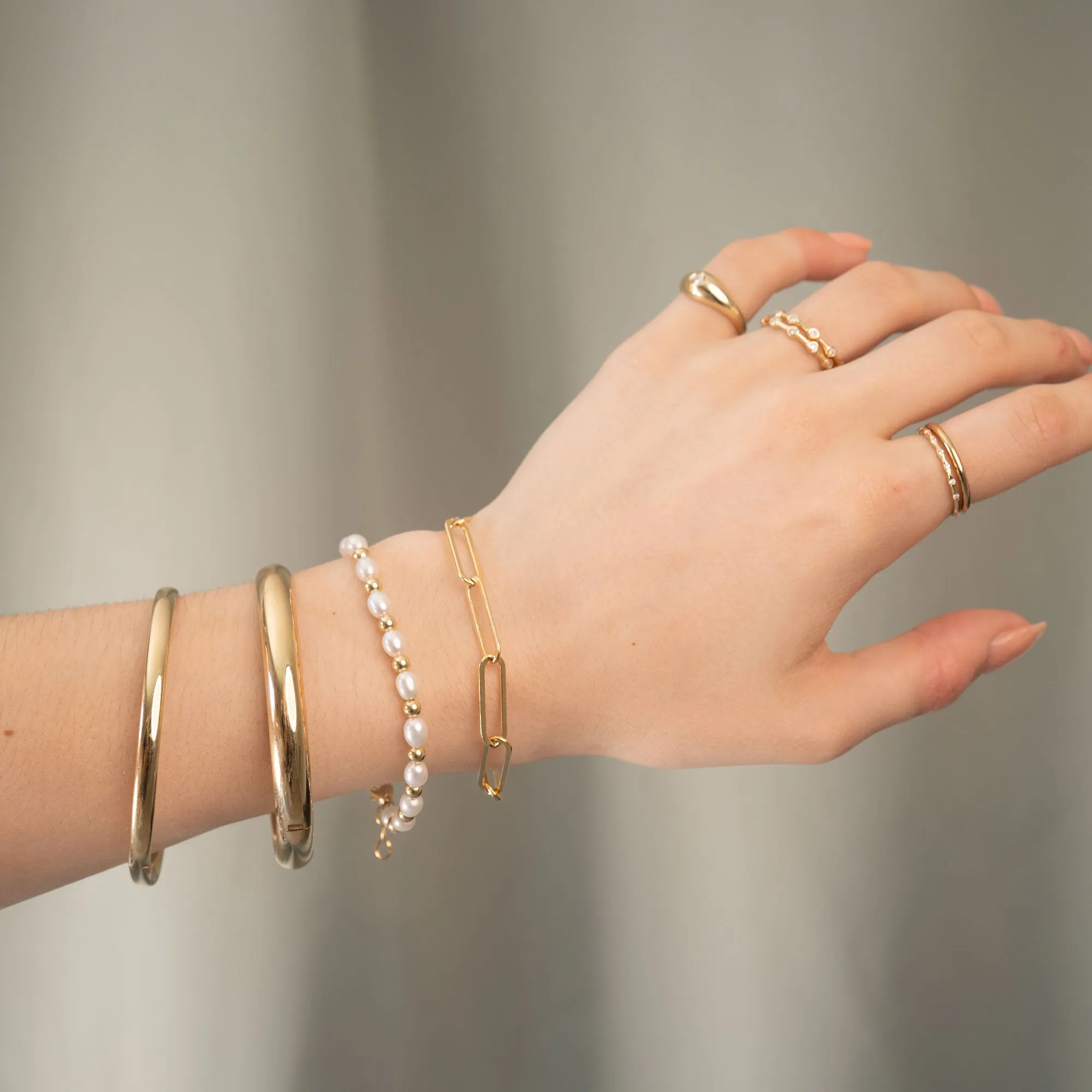 Gold Filled Flat Stella Bracelet