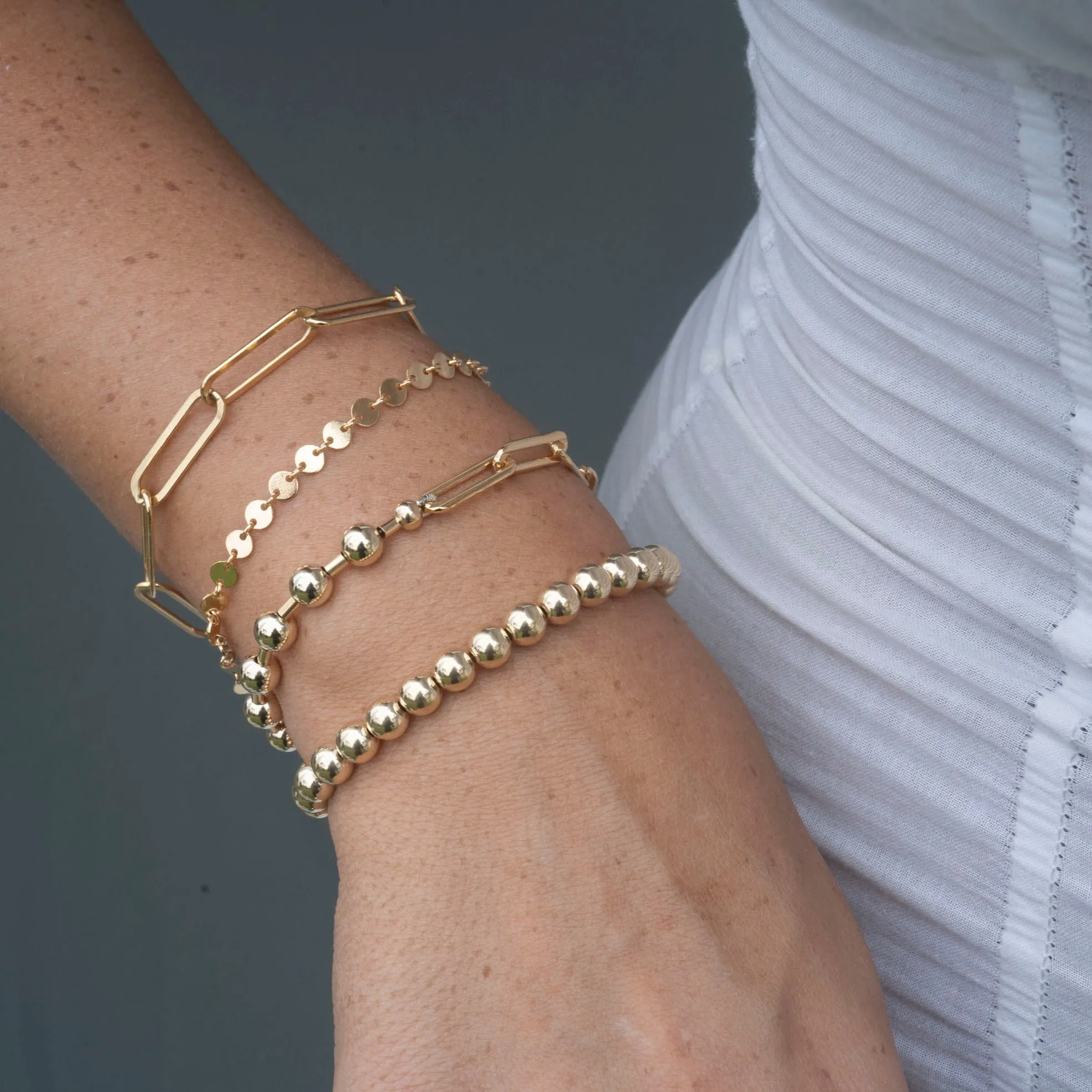 Gold Filled Flat Stella Bracelet