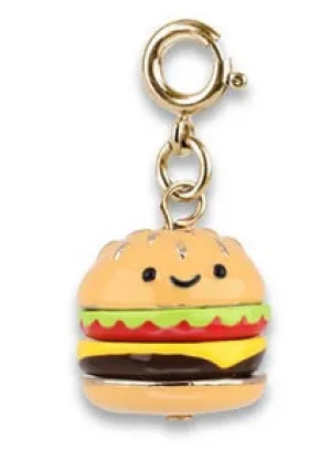 Gold Hamburger Charm