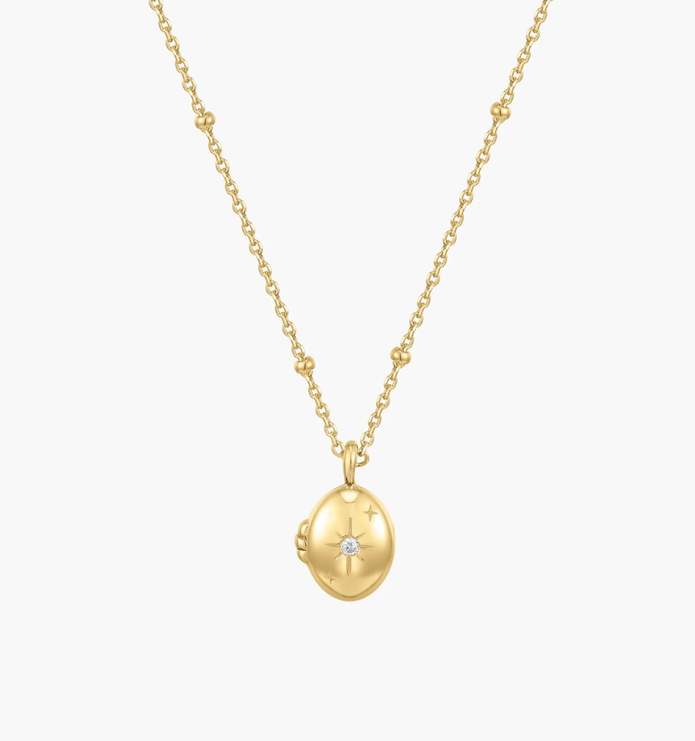 Gold Locket Necklace