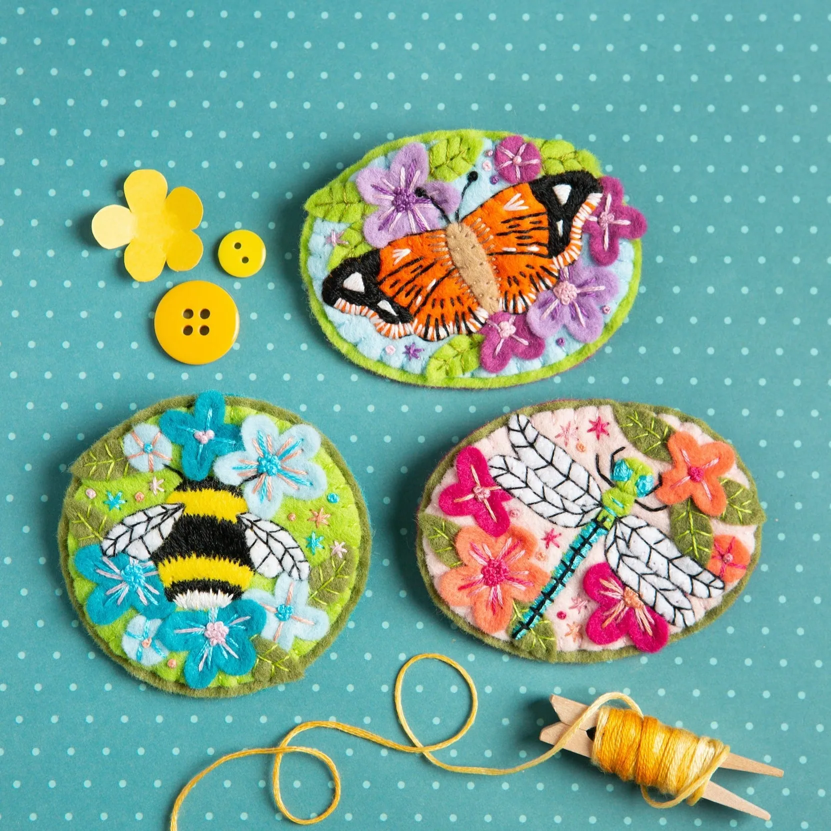 Insects Felt Craft Kit Bundle