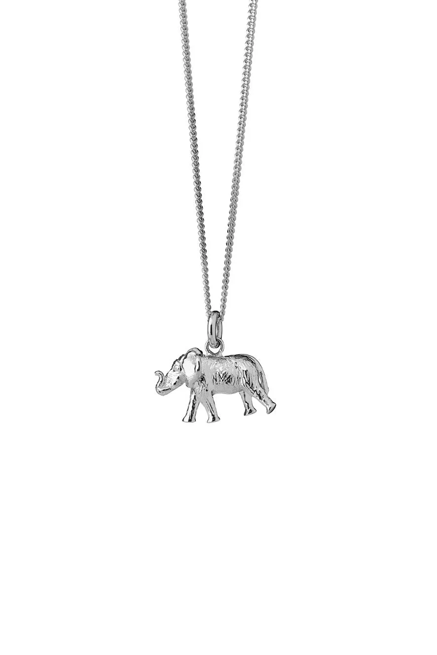 Karen Walker Sterling Silver Elephant Necklace