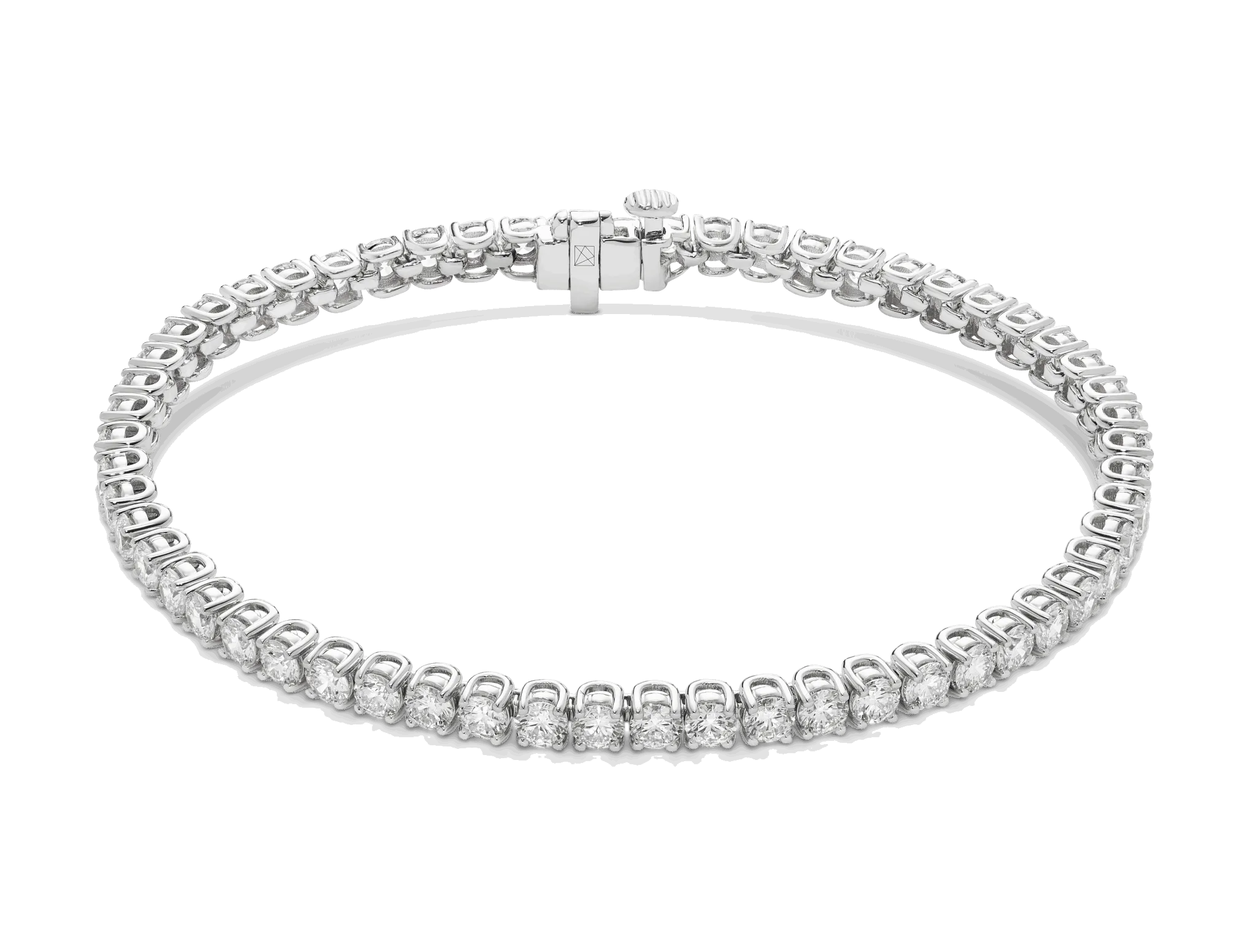 Lab-Grown Diamond Small Tennis Bracelet - E/F color, 6.5 length | White