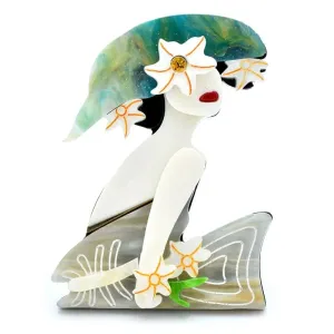 Lady May Acrylic Brooches