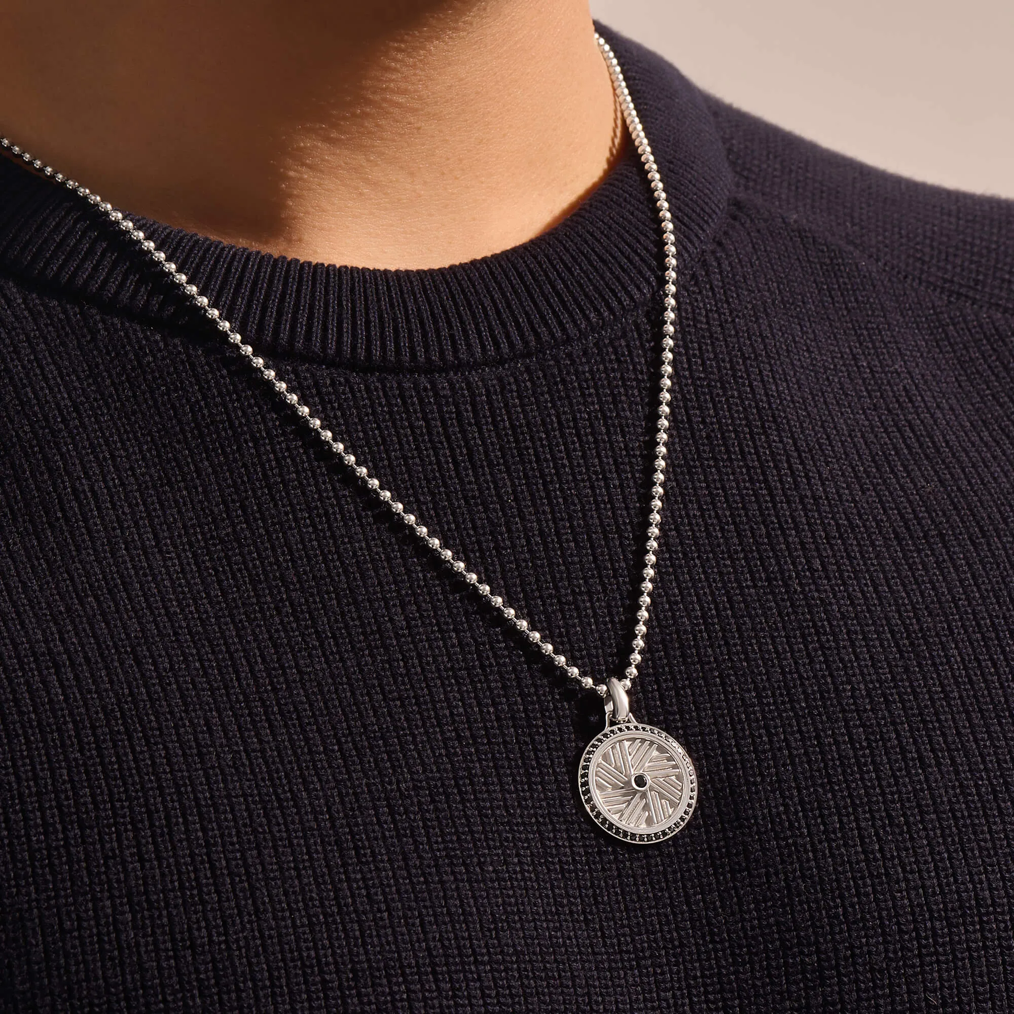 Millstone Pendant in Silver