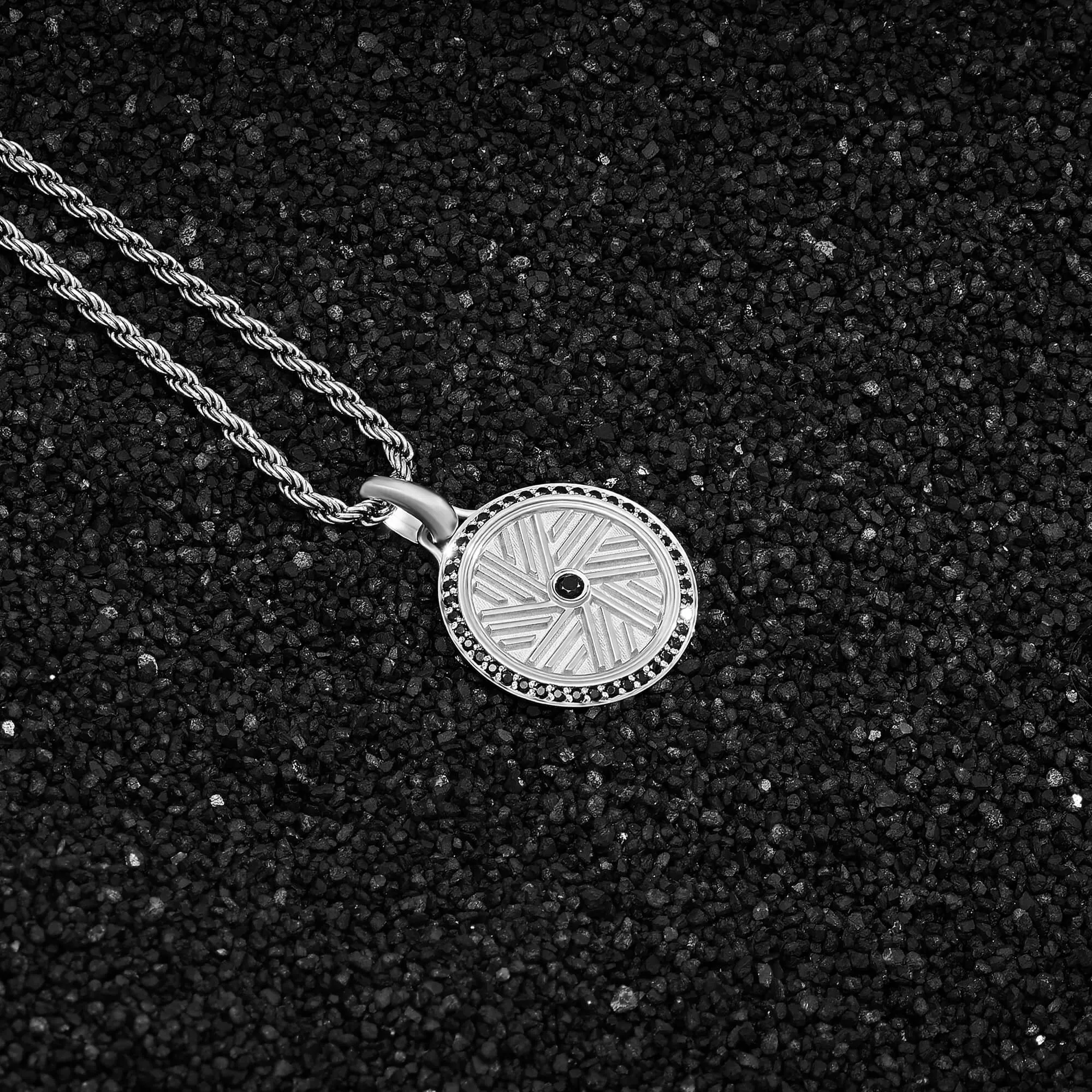 Millstone Pendant in Silver