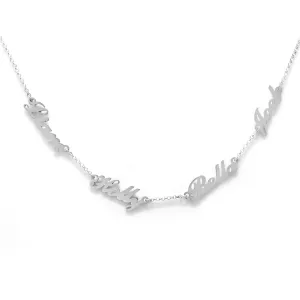 Multiple Names Necklace - Sterling Silver