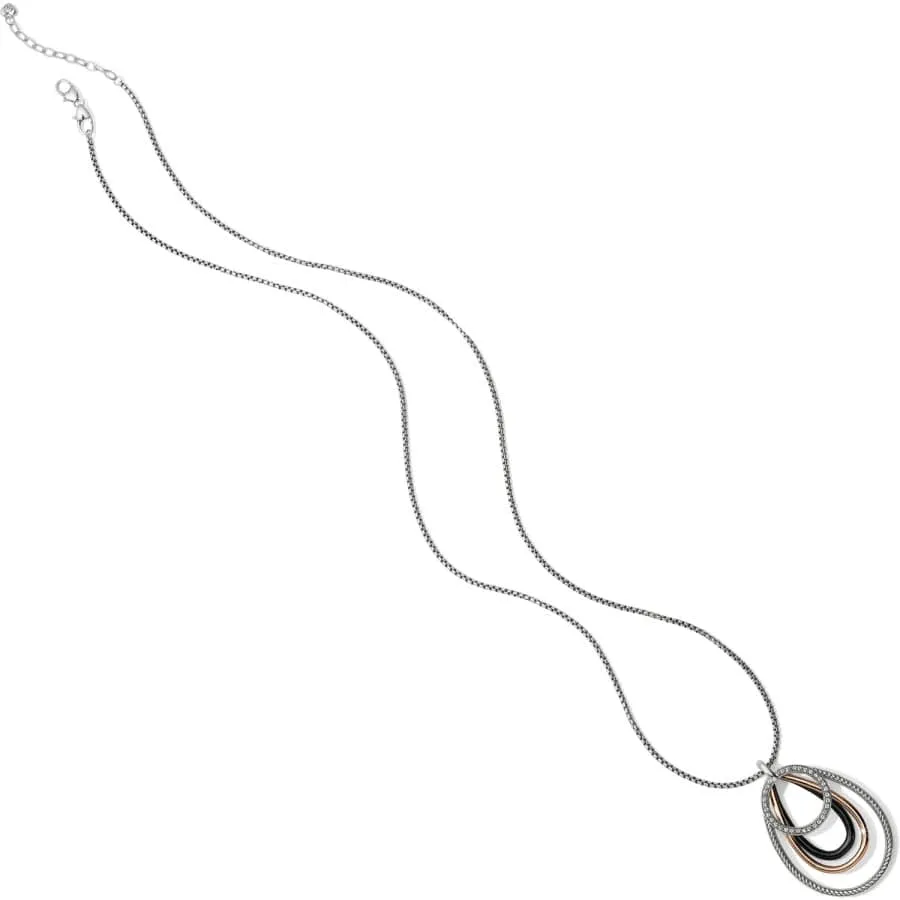 Neptune's Rings Black Convertible Pendant Necklace