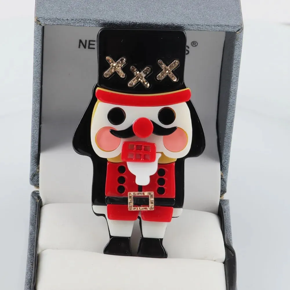 Nutcracker Christmas Acrylic Brooch