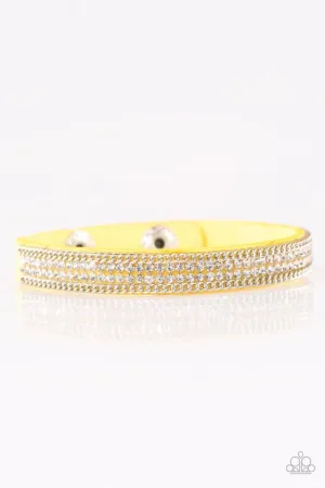 Paparazzi Bracelet ~ Babe Bling - Yellow