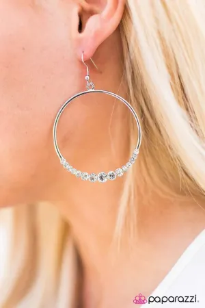 Paparazzi Earring ~ Cheers To You - White