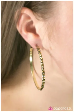 Paparazzi Earring ~ The Radical - Brass