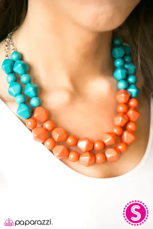 Paparazzi Necklace ~ Here We GALAPAGOS!  - Orange